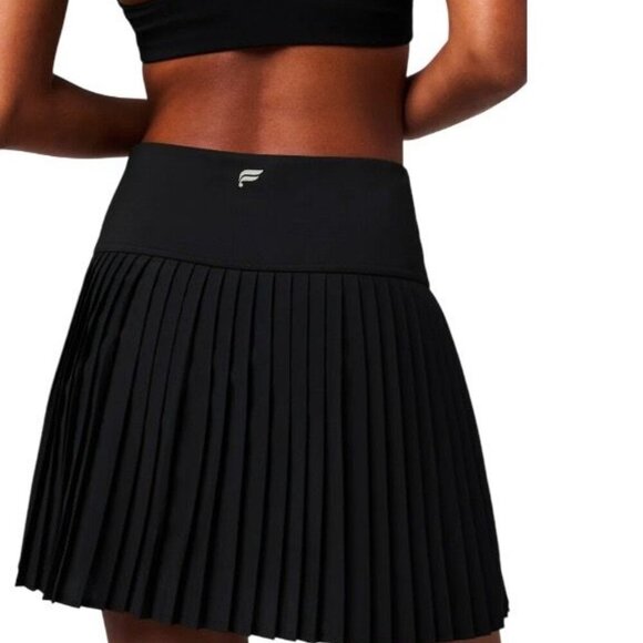 Fabletics Womens Hot Shot Pleated Black Skirt With Built-In Shorts Size XL - Picture 2 of 7